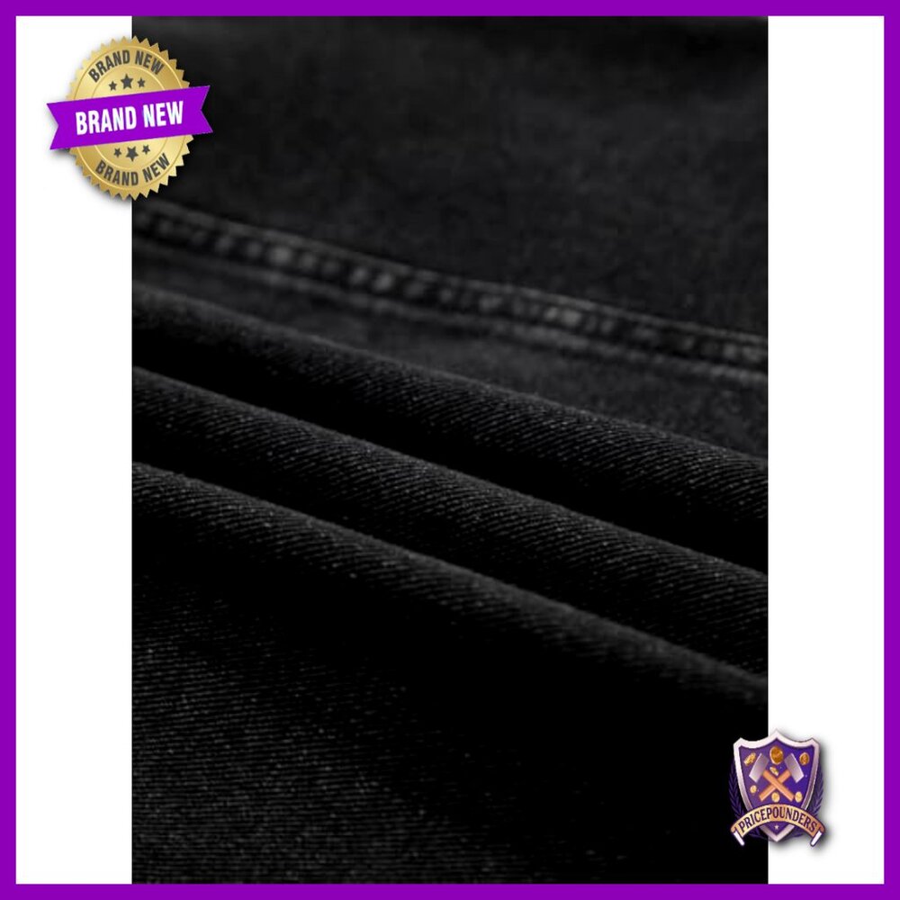 Oversized Denim Jacket Button Down Ruffled Shacke… - image 7